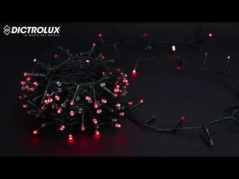 DICTROLUX - Catena Luminosa 500 LED Rosso 15 metri